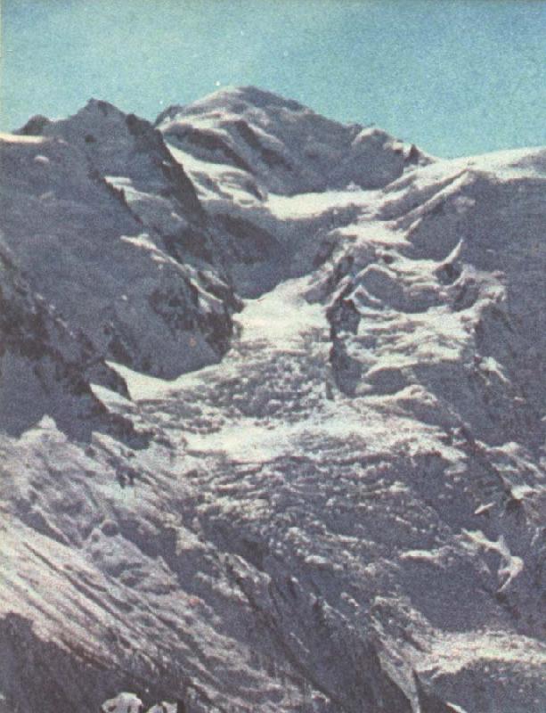 paccard balmat och de flesta andra andra alpinister tog sig upp till mont blancs topp pa nordsidan, william r clark